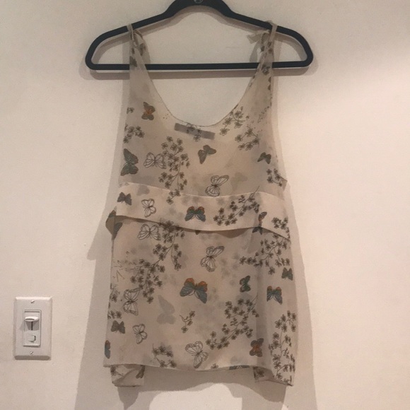 Boho floral sheer tank / coverup - Picture 4 of 4
